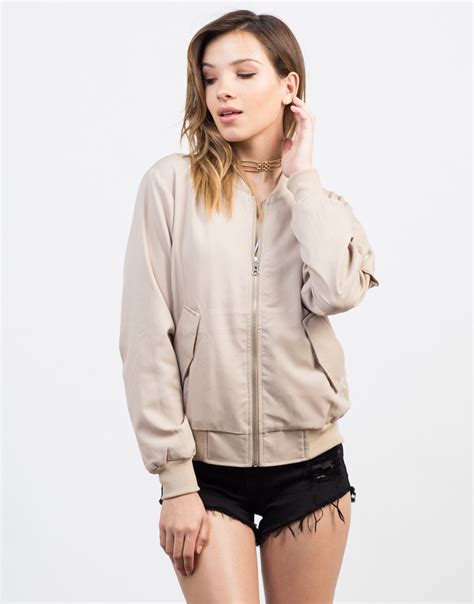 canvas bomber jacket women